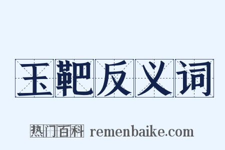 玉靶反义词是什么意思的图片